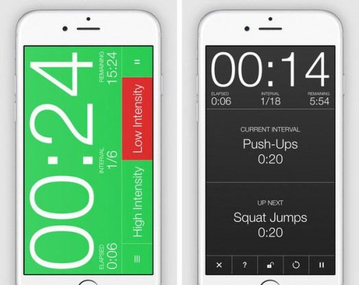 Interval training app that works with spotify